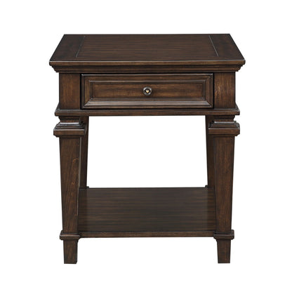 Tobias - End Table - Espresso