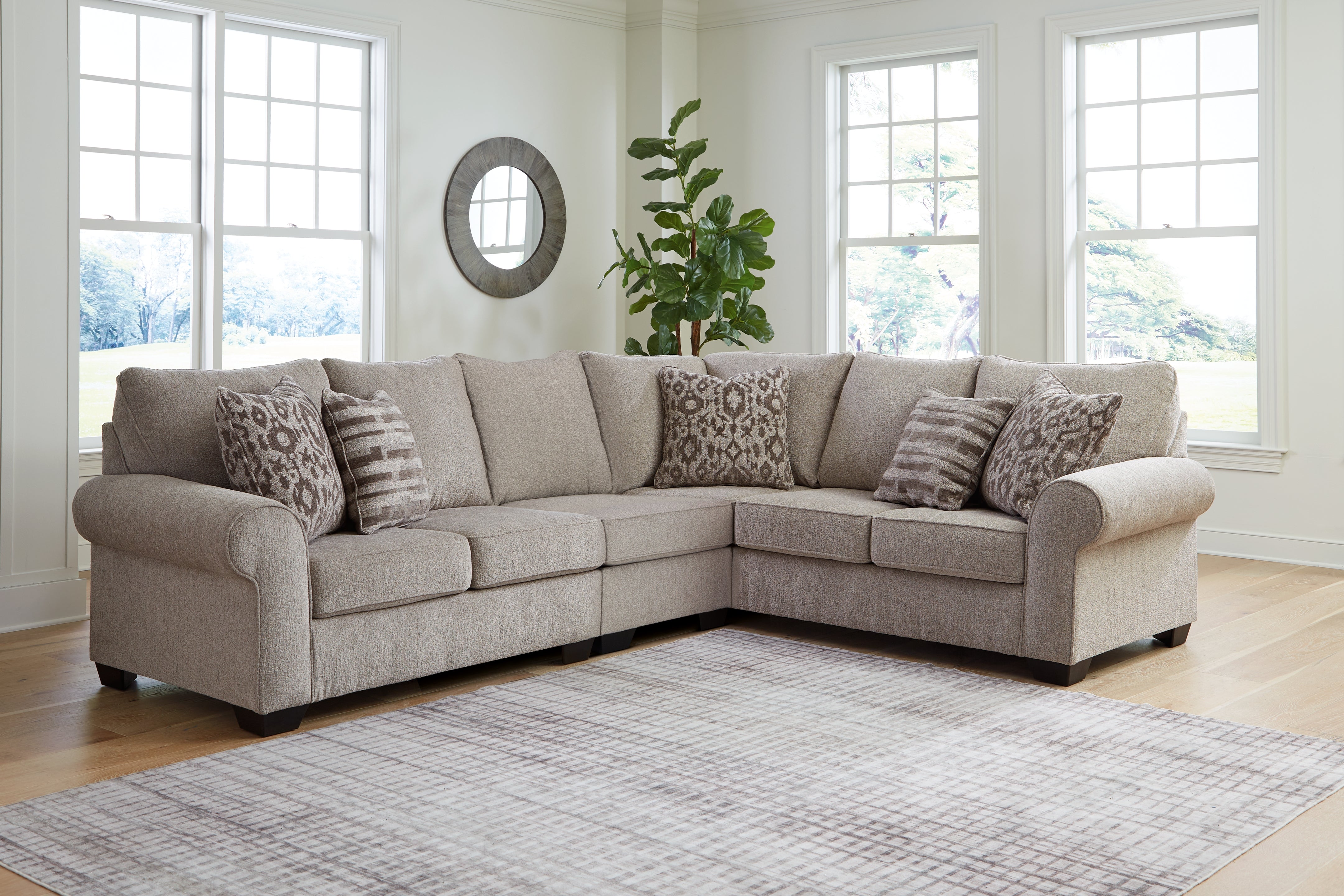 Furniture City Laplace - Ashley Furniture - Claireah Sectionals - RAF 3-Piece Sectional - 90603S4