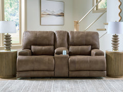 Furniture City Laplace - Ashley Furniture - Beckley Place Power Reclining Loveseat with Console - PWR REC Loveseat/CON/ADJ HDRST - PC9180218