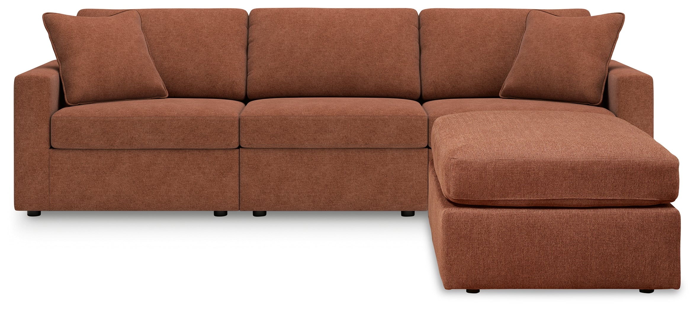 Furniture City Laplace - Ashley Furniture - Modmax 3-Piece Sectional and Ottoman - 3-Piece Sectional and Ottoman / Spice - 92102U4