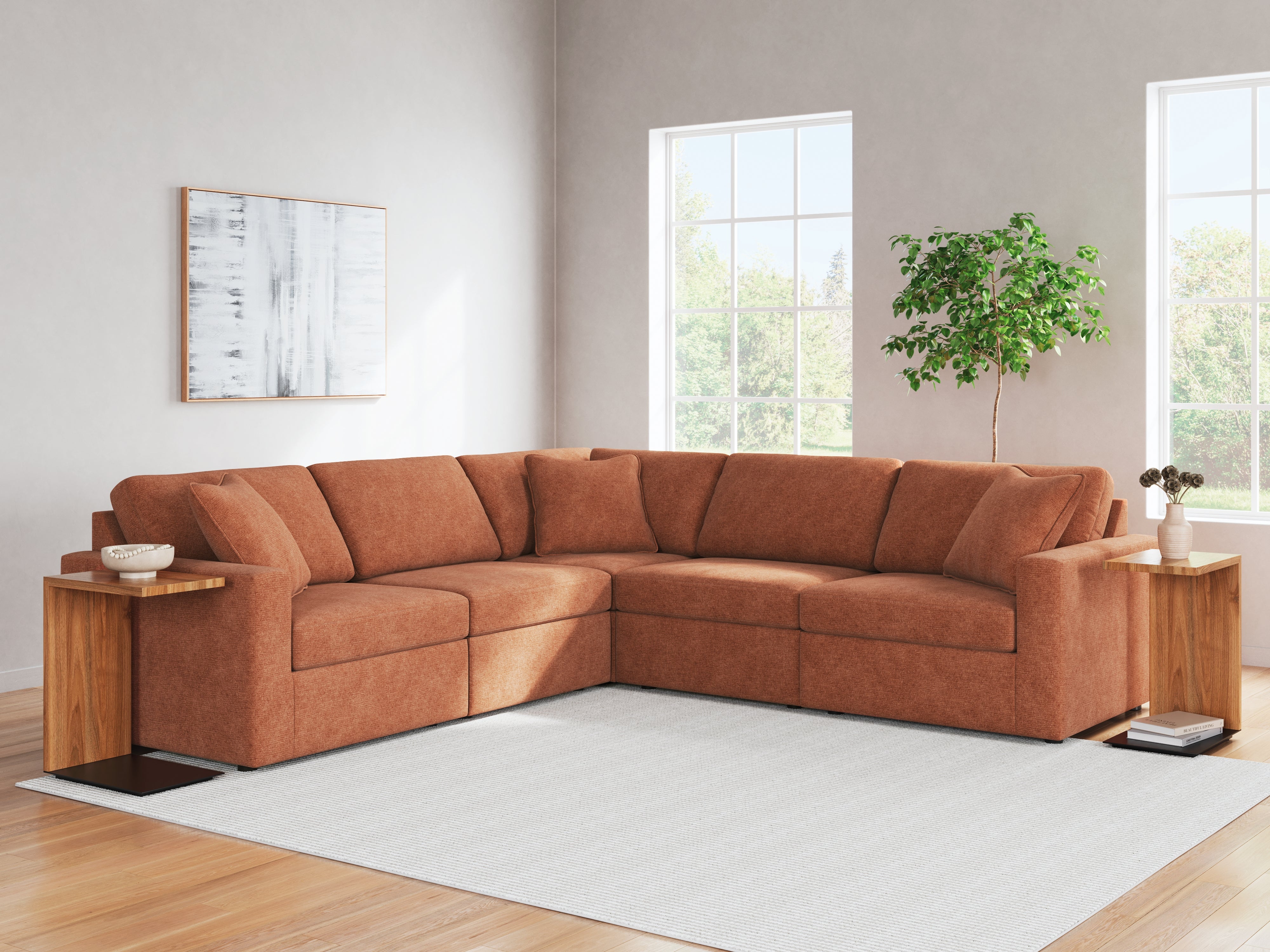 Furniture City Laplace - Ashley Furniture - Modmax Sectionals - RAF 5-Piece Sectional - 92102S6