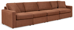 Furniture City Laplace - Ashley Furniture - Modmax 4-Piece Sectional - RAF 4-Piece Sectional / Spice - 92102S10