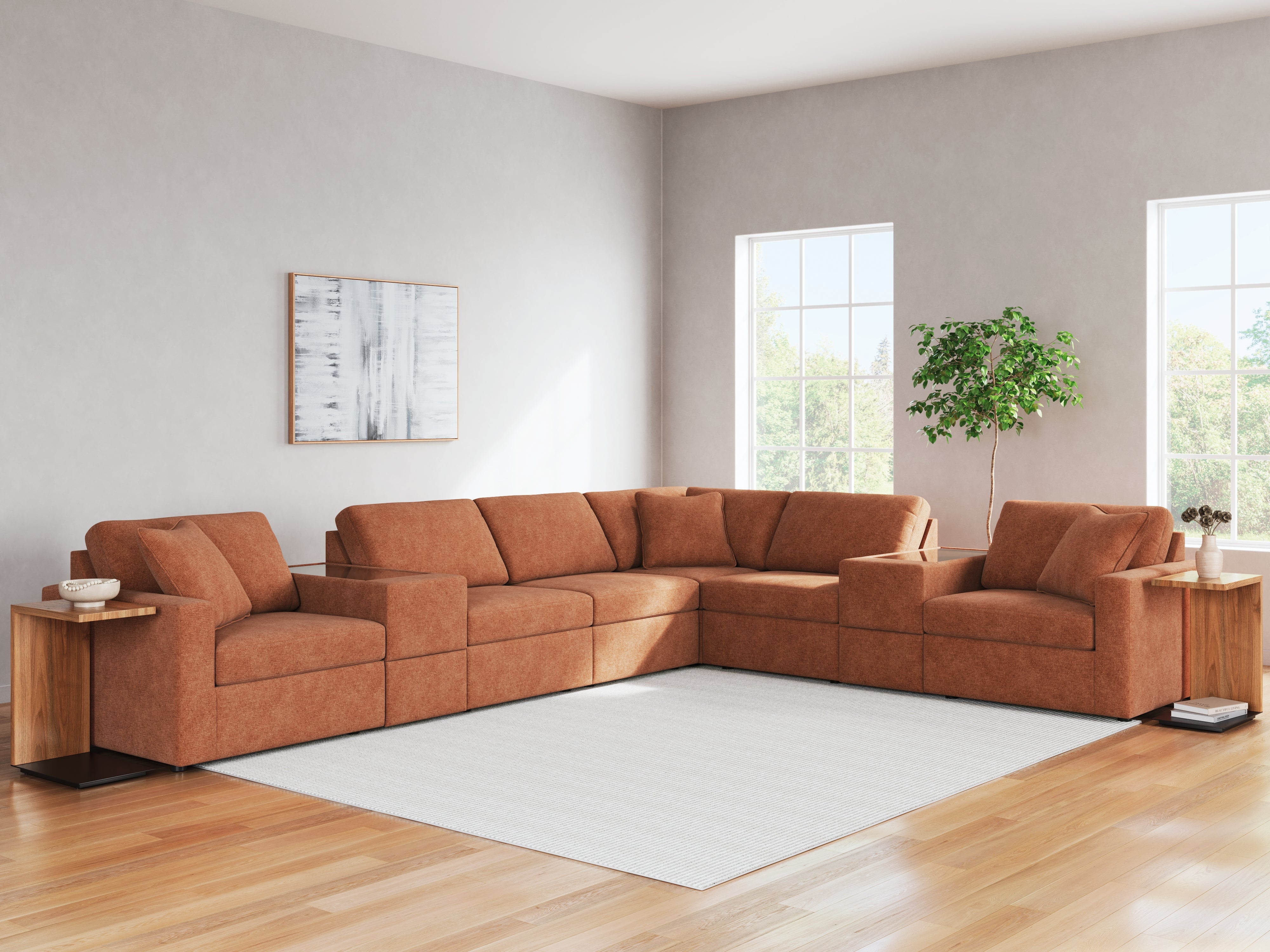 Furniture City Laplace - Ashley Furniture - Modmax Sectionals - RAF 8-Piece Sectional - 92102S11