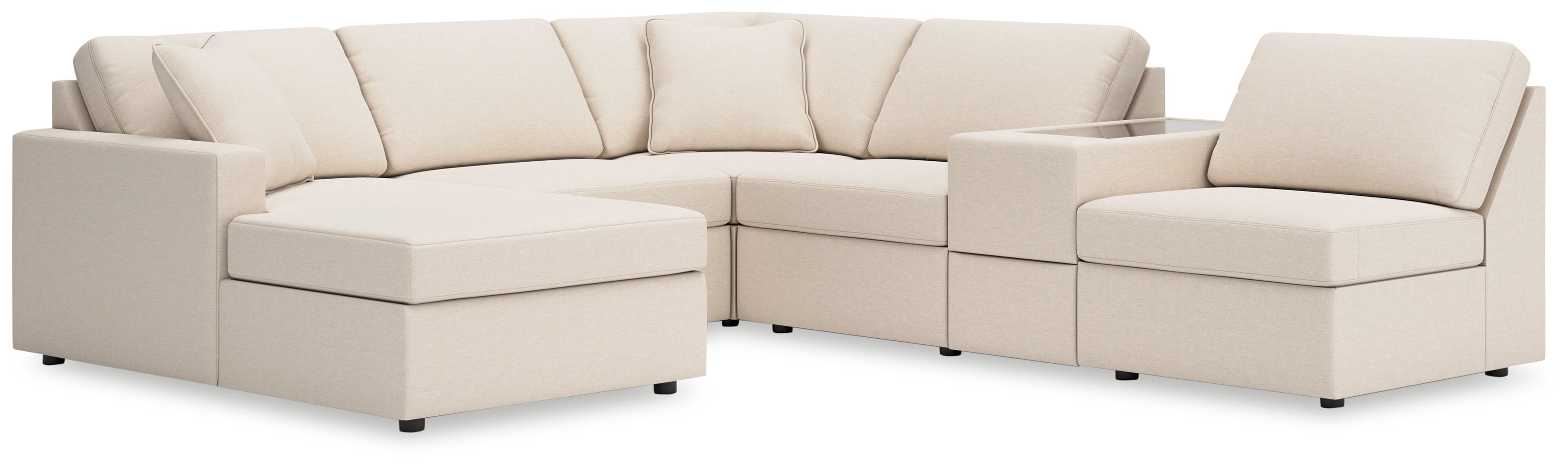 Furniture City Laplace - Ashley Furniture - Modmax Sectionals - RAF 6-Piece Sectional with Chaise - 92103S21