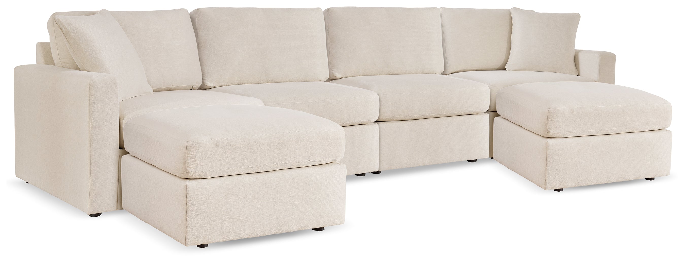 Furniture City Laplace - Ashley Furniture - Modmax 4-Piece Sectional and 2 Ottomans - 4-Piece Sectional and 2 Ottomans / Oyster - 92103U1