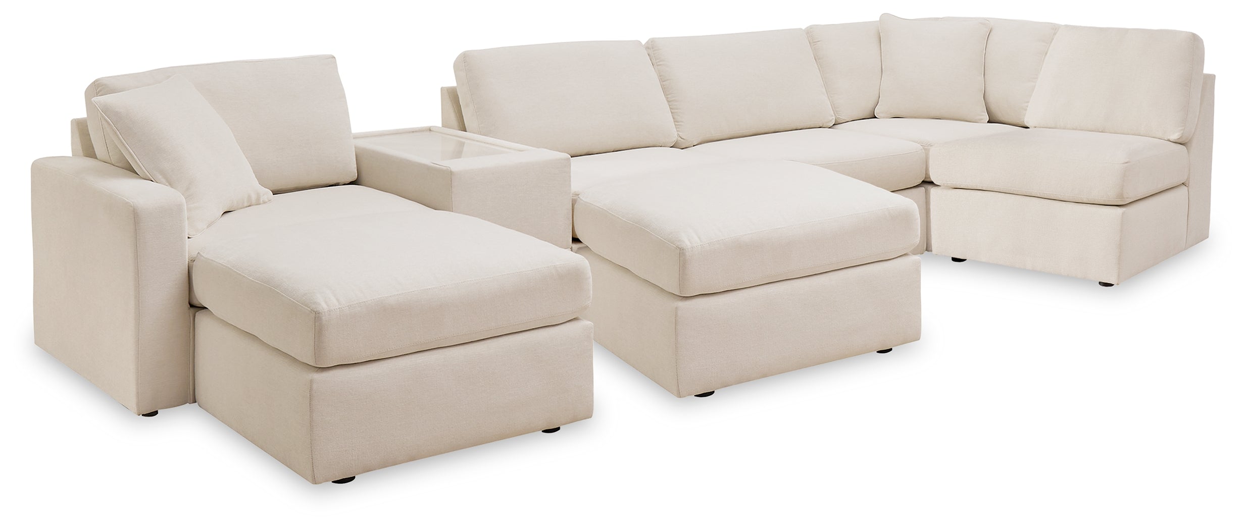 Furniture City Laplace - Ashley Furniture - Modmax 6-Piece Sectional and 2 Ottomans - 6-Piece Sectional and 2 Ottomans / Oyster - 92103U5