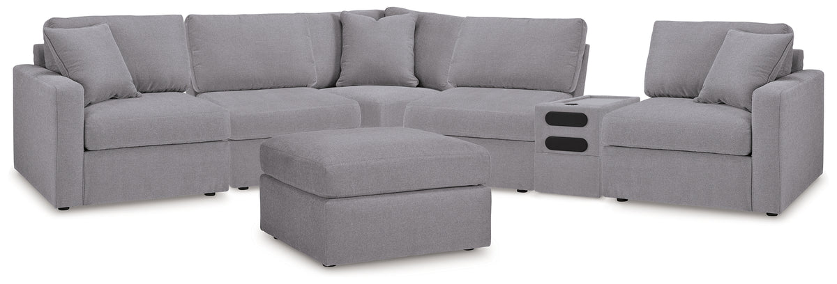 Furniture City Laplace - Ashley Furniture - Modmax 6-Piece Sectional and Oversized Accent Ottoman - 6-Piece Sectional and Oversized Accent Ottoman - 92104U25