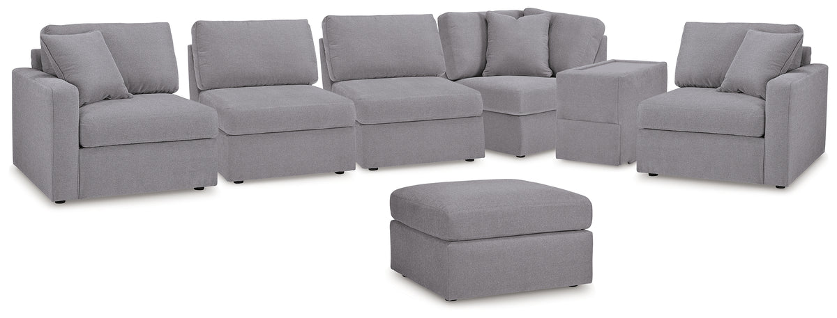 Furniture City Laplace - Ashley Furniture - Modmax 6-Piece Sectional and Ottoman - 6-Piece Sectional and Ottoman - 92104U16