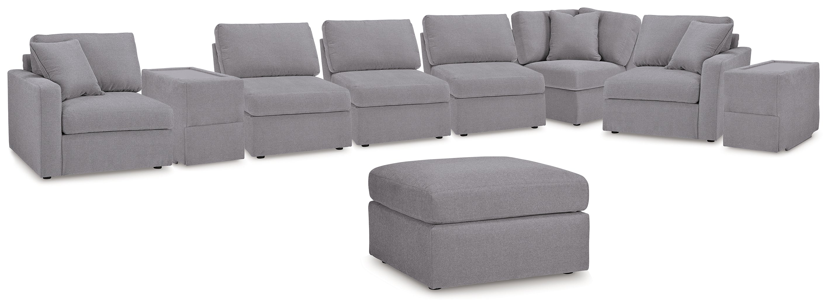 Furniture City Laplace - Ashley Furniture - Modmax 8-Piece Sectional and Ottoman - 8-Piece Sectional and Ottoman - 92104U3