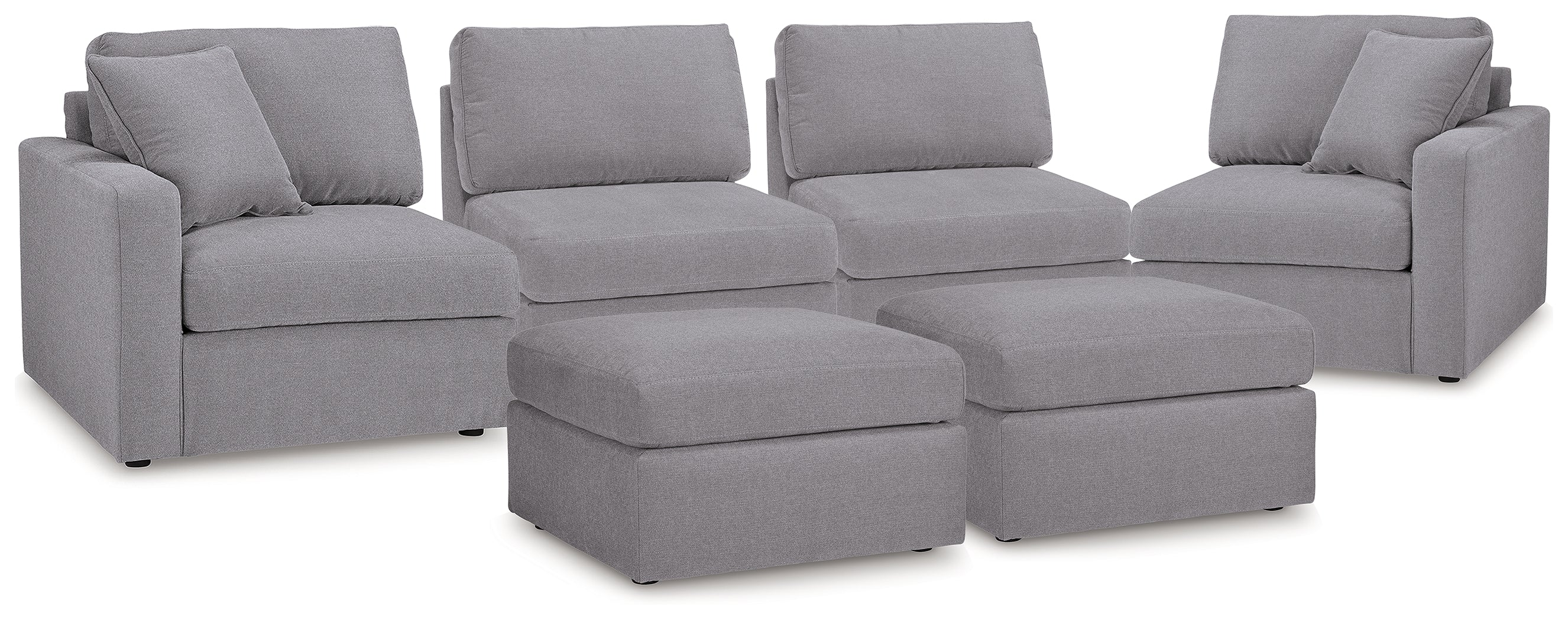 Furniture City Laplace - Ashley Furniture - Modmax 4-Piece Sectional and 2 Ottomans - 4-Piece Sectional and 2 Ottomans - 92104U1