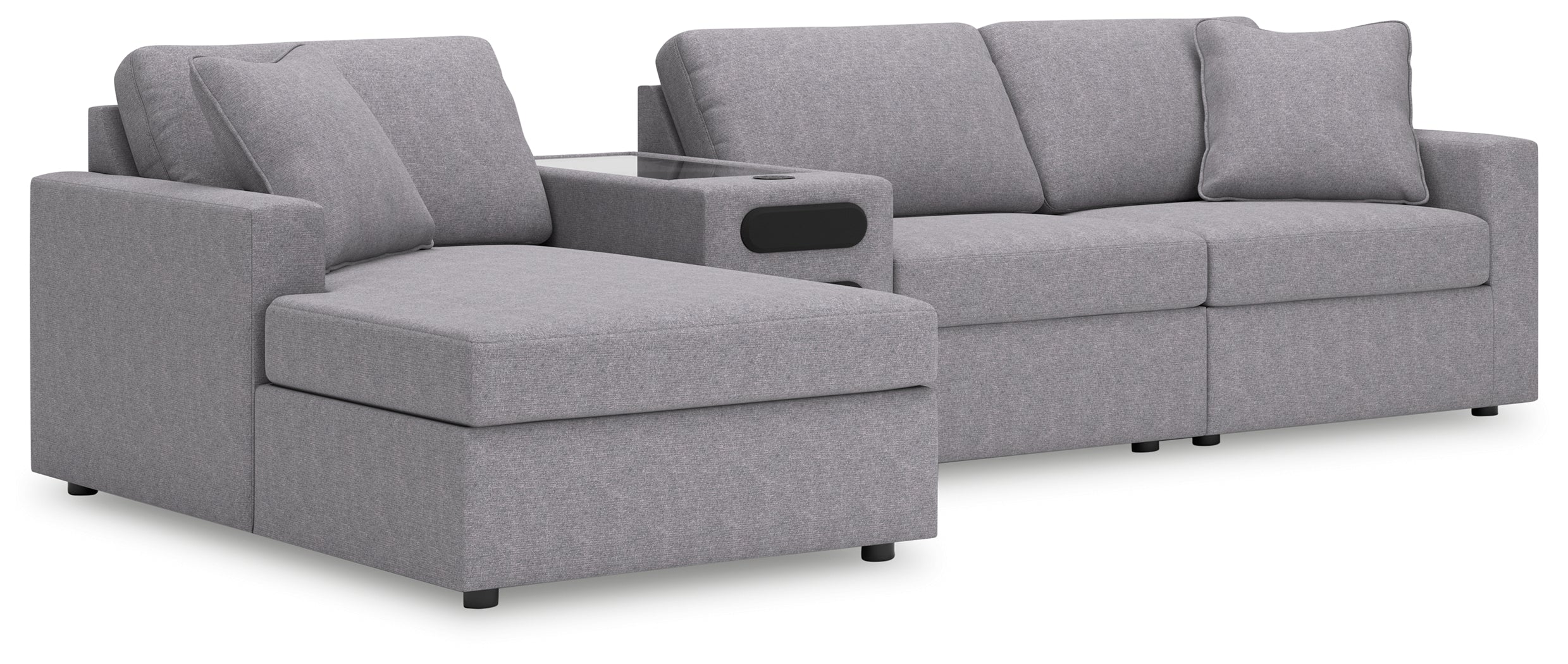 Furniture City Laplace - Ashley Furniture - Modmax Sectionals - RAF 4-Piece Sectional with Chaise - 92104S38