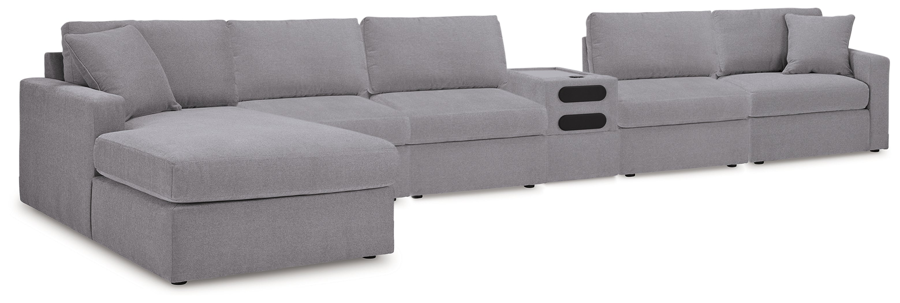 Furniture City Laplace - Ashley Furniture - Modmax 6-Piece Sectional - 6-Piece Sectional / Granite - 92104U26