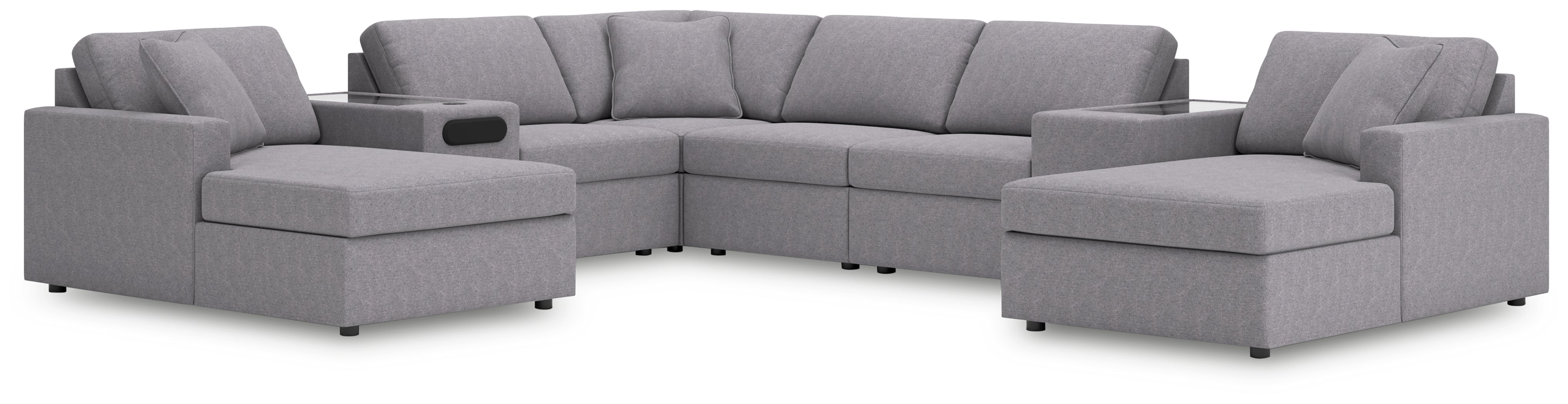 Furniture City Laplace - Ashley Furniture - Modmax Sectionals - RAF 8-Piece Sectional with Chaise - 92104S31