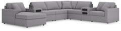 Furniture City Laplace - Ashley Furniture - Modmax 8-Piece Sectional with Audio System and Chaise - RAF 8-Piece Sectional with Audio System and Chaise - 92104S49