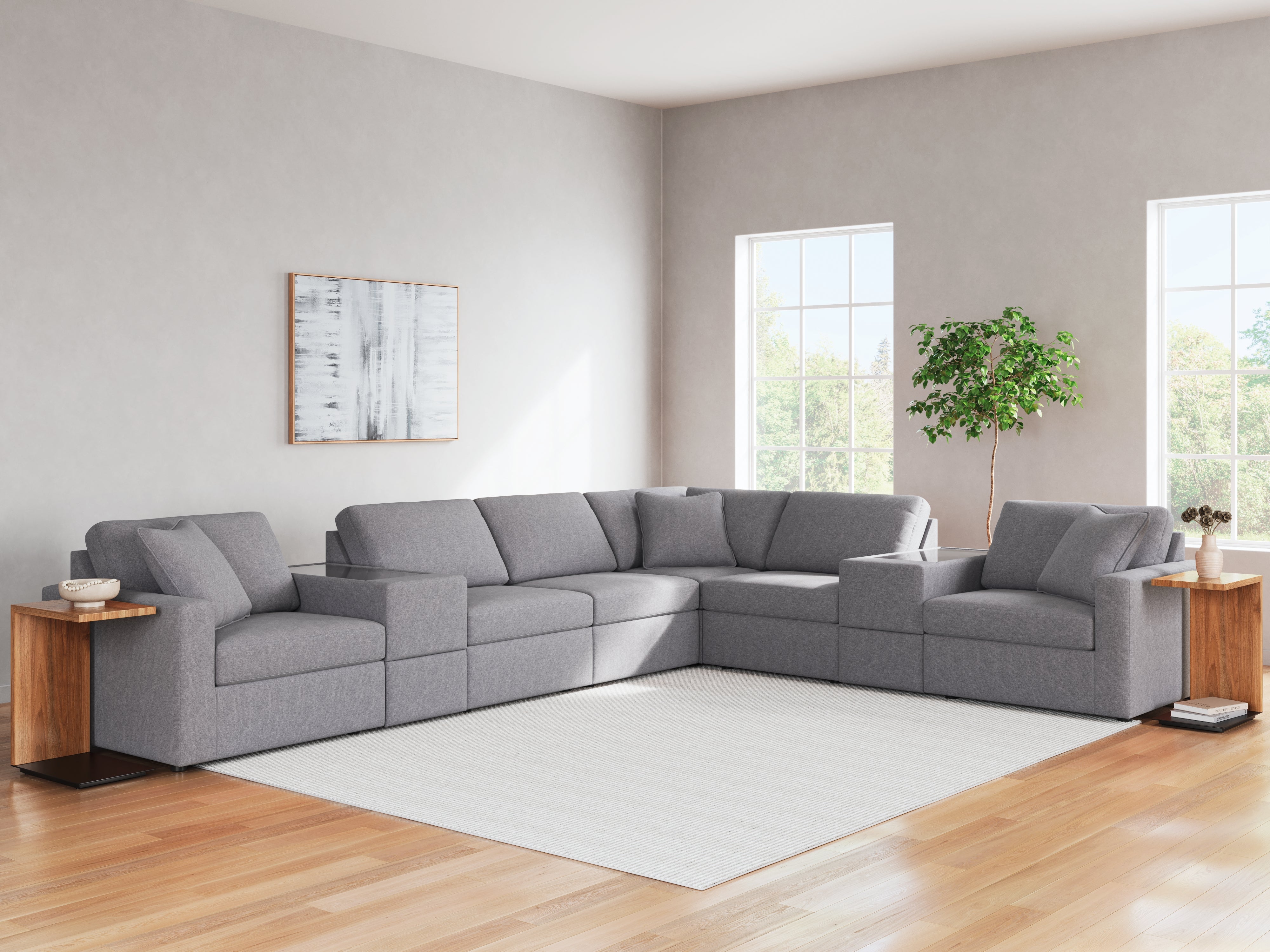 Furniture City Laplace - Ashley Furniture - Modmax Sectionals - RAF 8-Piece Sectional - 92104S11