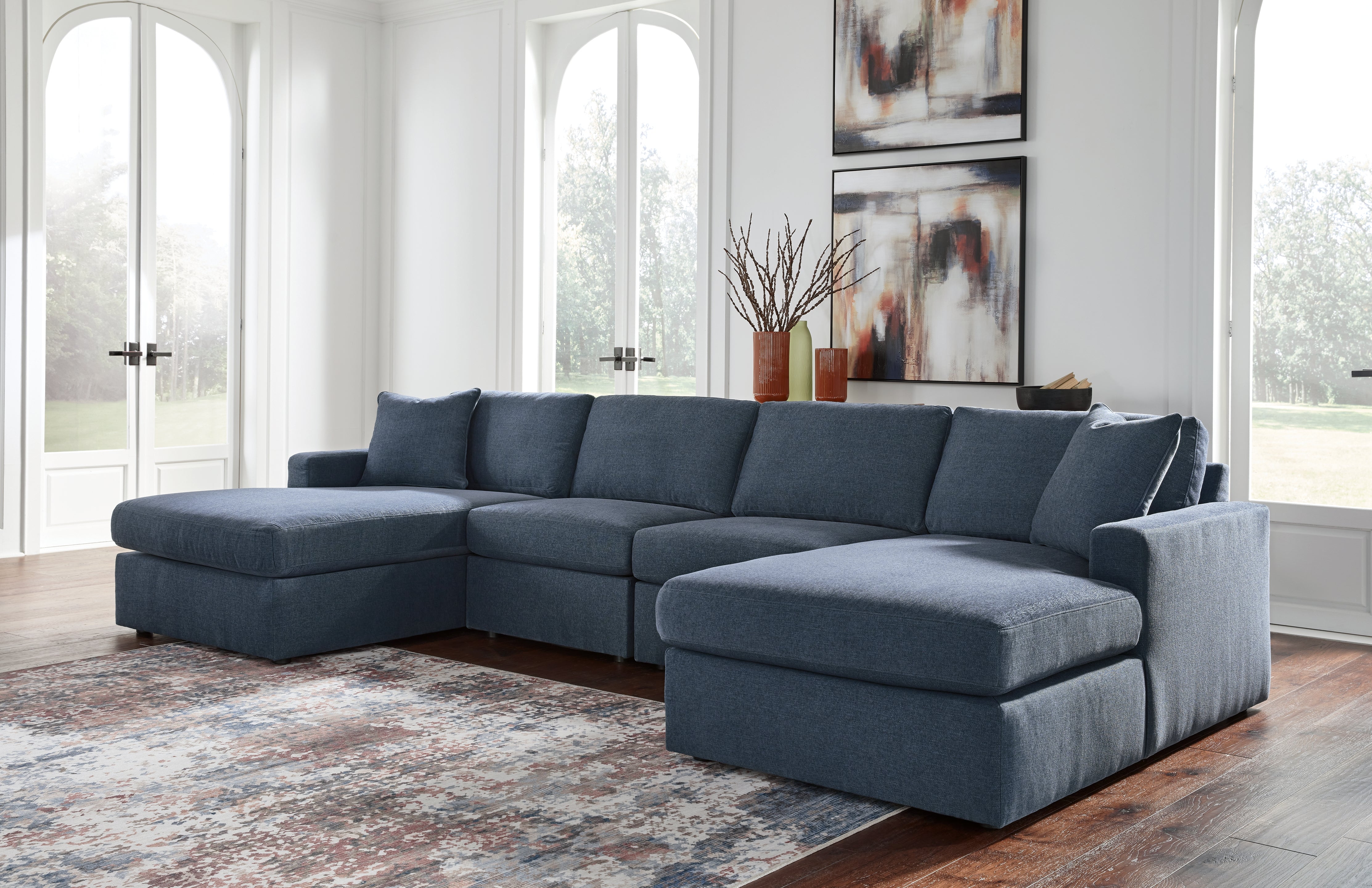 Furniture City Laplace - Ashley Furniture - Modmax Sectionals - RAF 4-Piece Sectional with Chaise - 92121S19