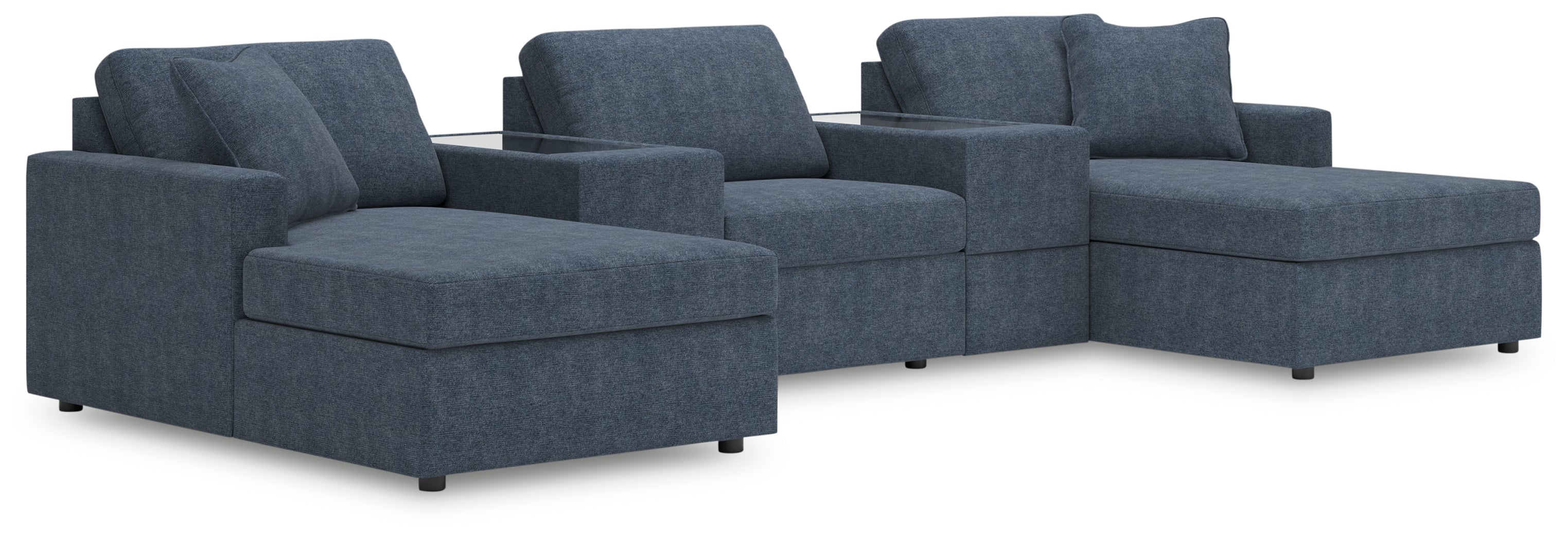 Furniture City Laplace - Ashley Furniture - Modmax 5-Piece Pit Sectional - RAF 5-Piece Pit Sectional / Ink - 92121S44