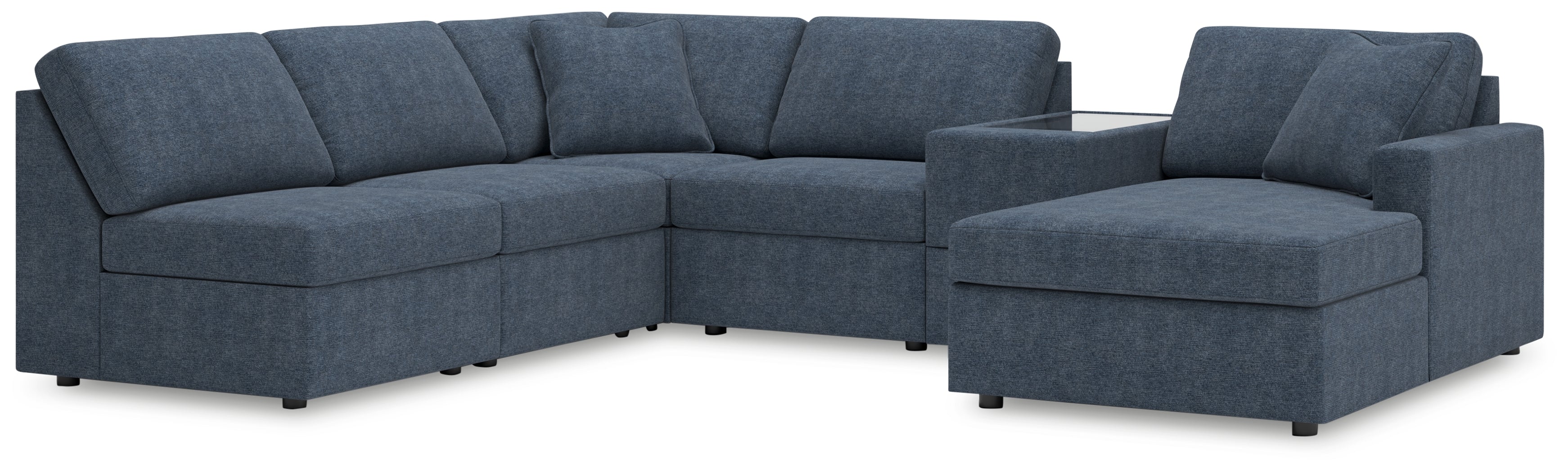 Furniture City Laplace - Ashley Furniture - Modmax Sectionals - 6-Piece Sectional with Chaise and Storage Console - 92121S22