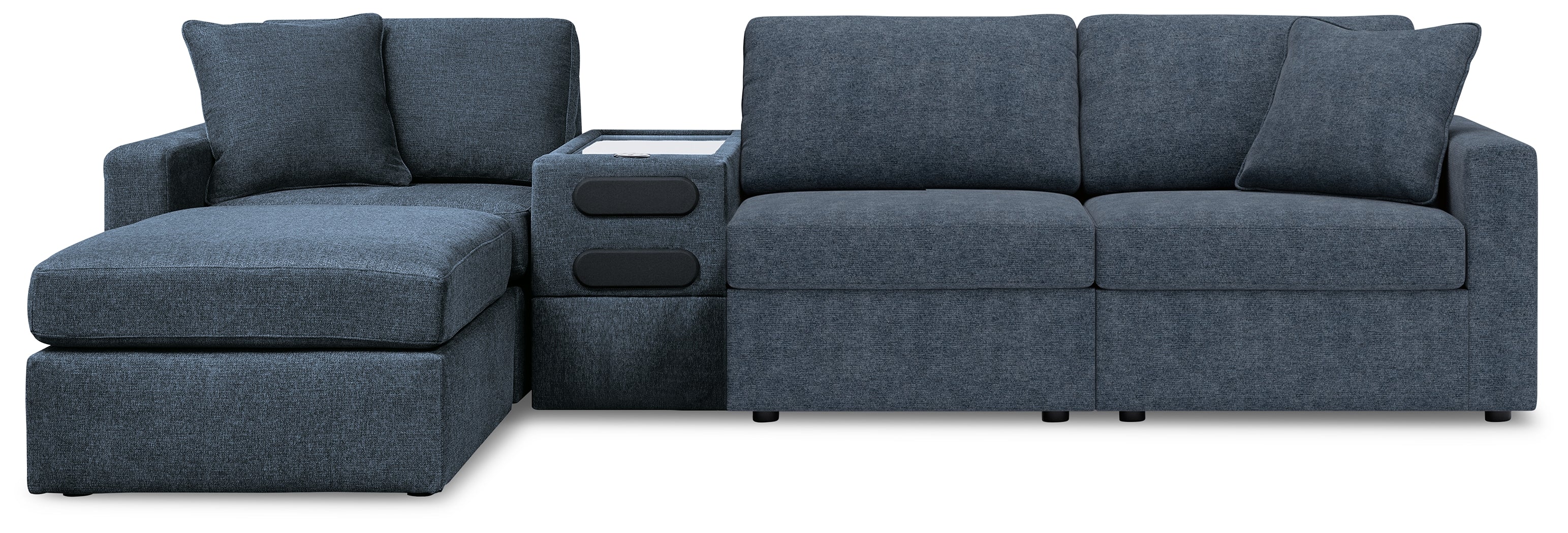 Furniture City Laplace - Ashley Furniture - Modmax 4-Piece Sectional and Ottoman - 4-Piece Sectional and Ottoman / Ink - 92121U11