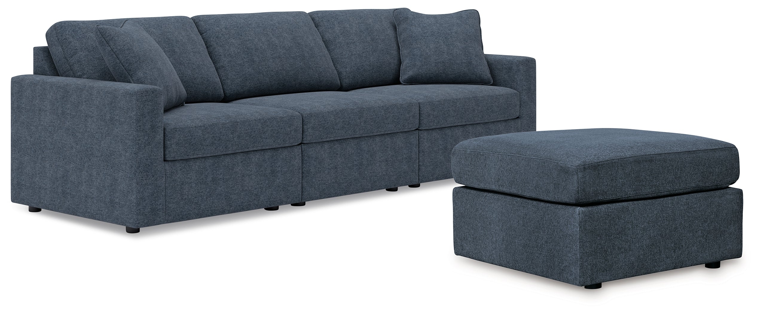 Furniture City Laplace - Ashley Furniture - Modmax 3-Piece Sectional and Ottoman - 3-Piece Sectional and Ottoman / Ink - 92121U4