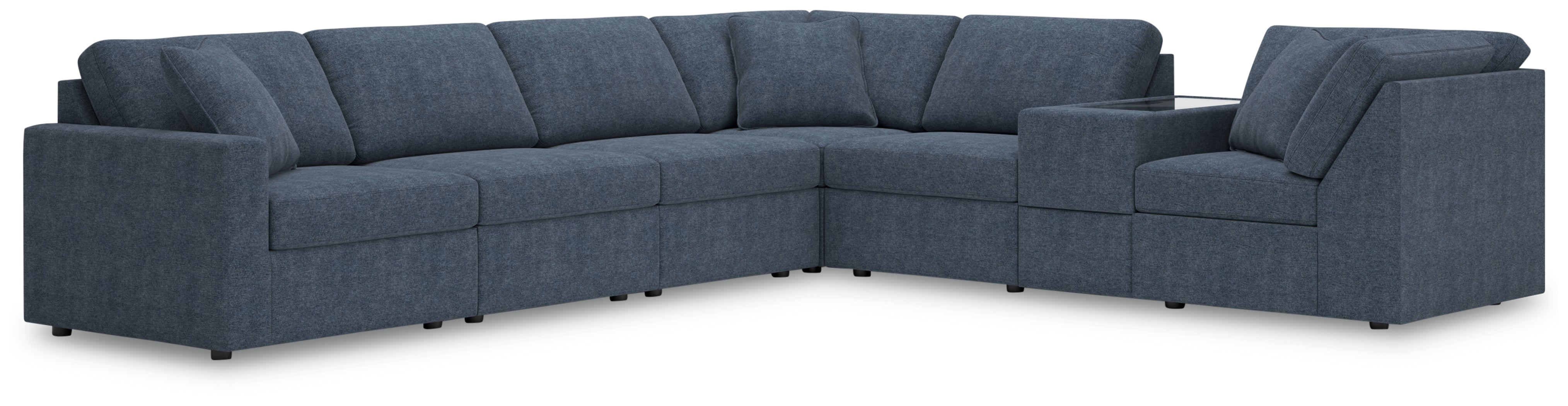 Furniture City Laplace - Ashley Furniture - Modmax 7-Piece Sectional - RAF 7-Piece Sectional / Ink - 92121S33