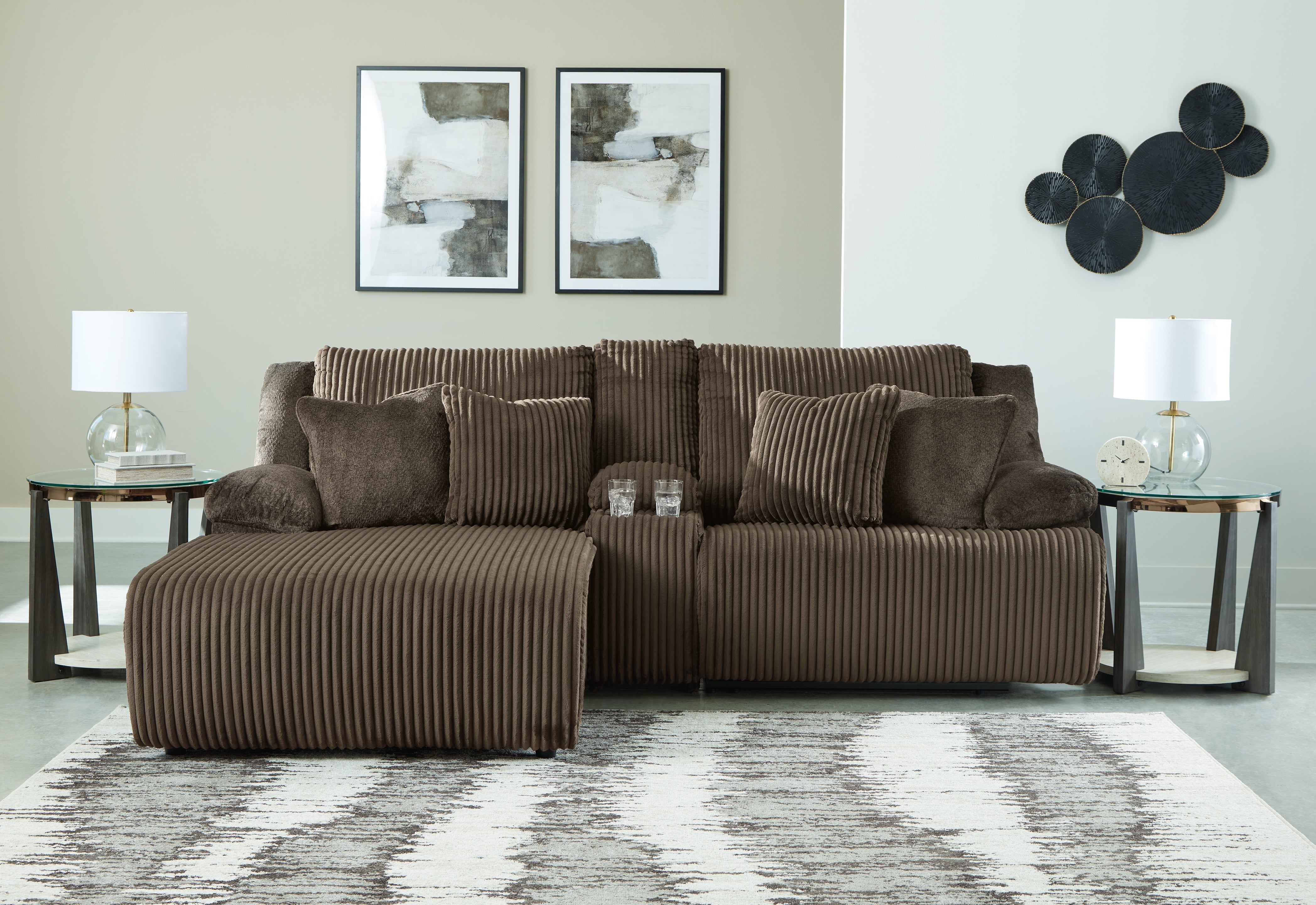 Furniture City Laplace - Ashley Furniture - Top Tier Sectionals - 3-Piece Reclining Sectional Sofa with Chaise - 92705S5