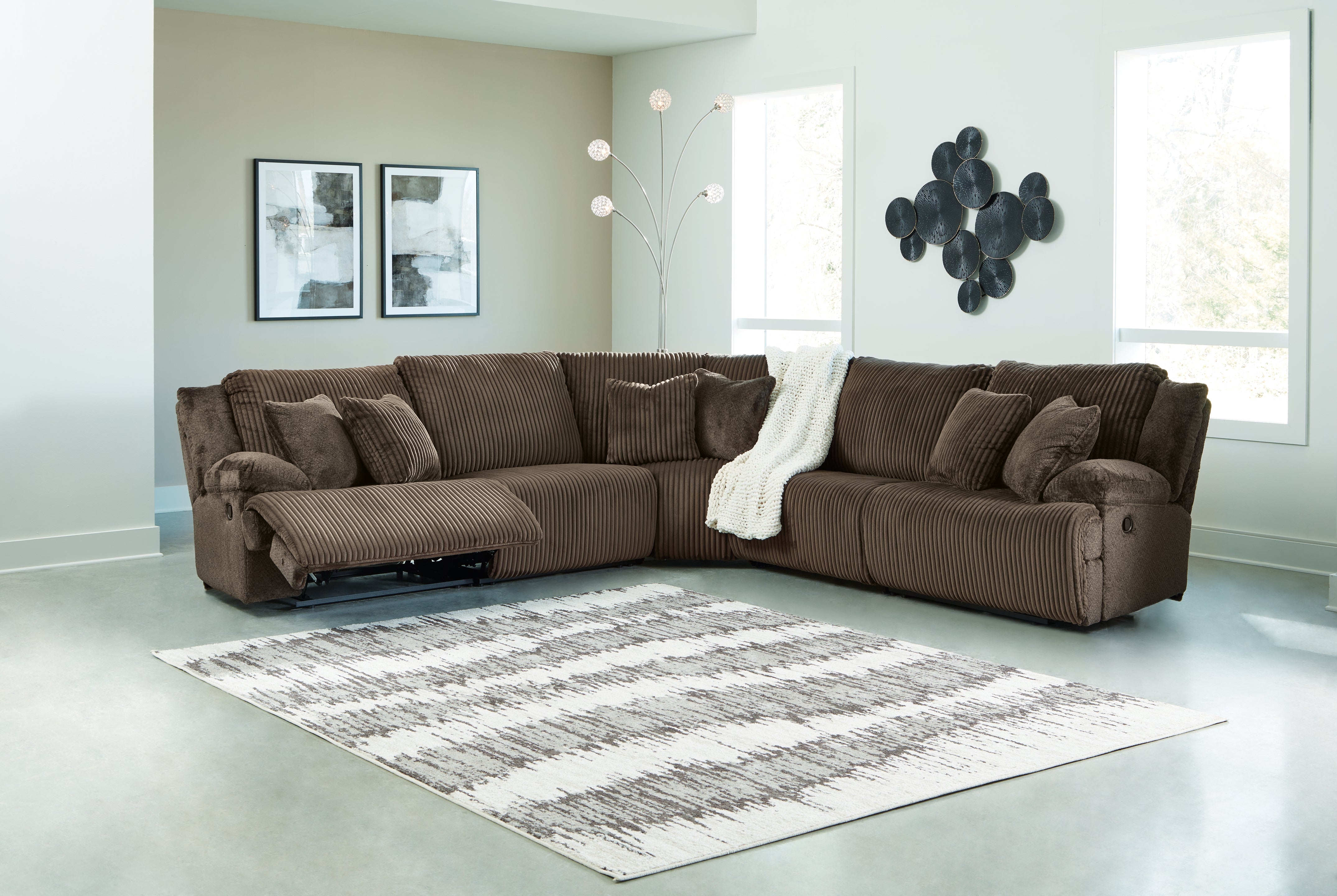 Furniture City Laplace - Ashley Furniture - Top Tier Sectionals - 5-Piece Reclining Sectional - 92705S3