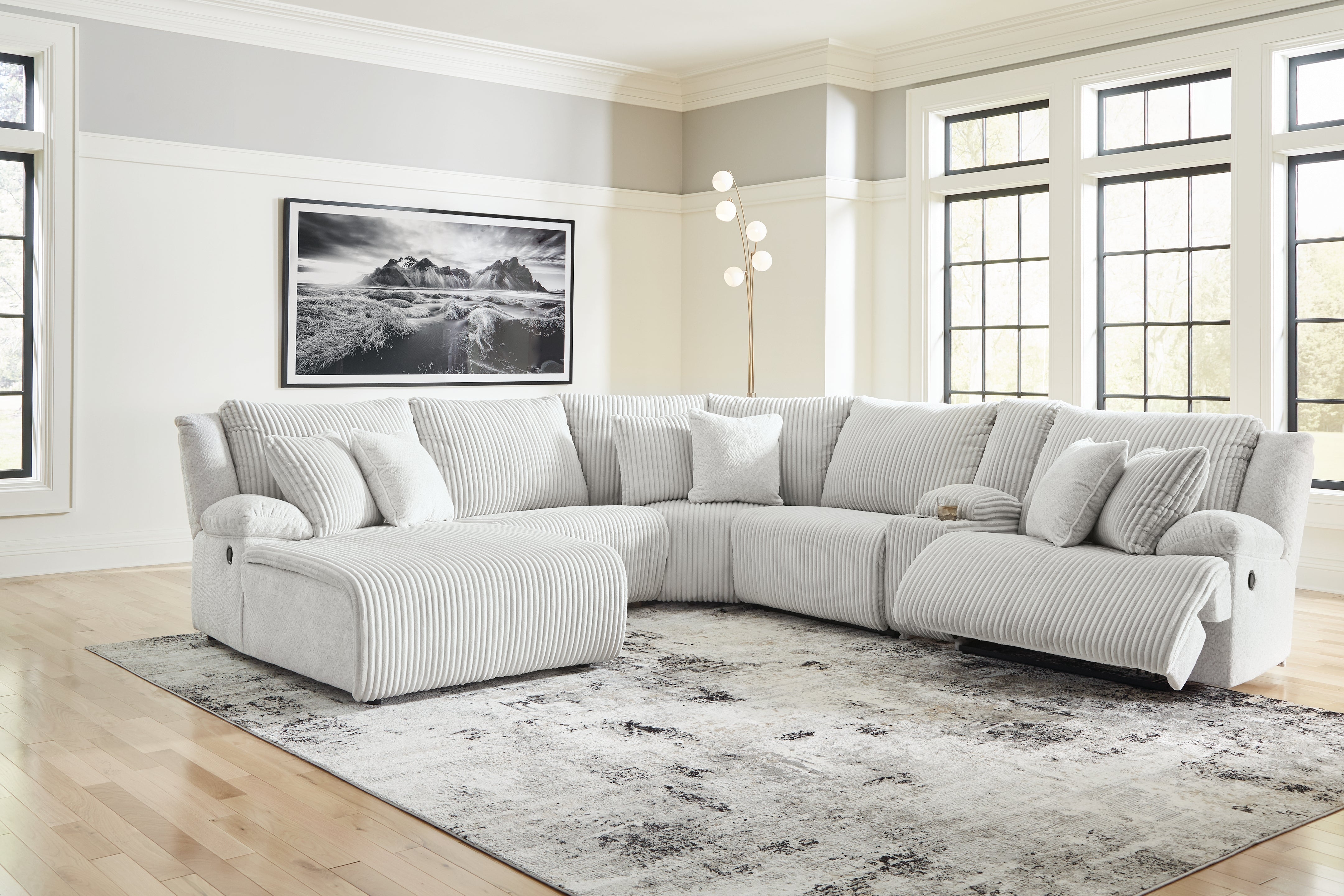 Furniture City Laplace - Ashley Furniture - Top Tier 6-Piece Reclining Sectional with Chaise - 6-Piece Reclining Sectional with Chaise - 92706S2