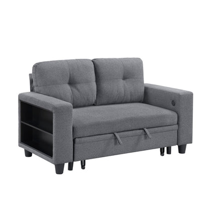 Robinson - Loveseat With Pull-Out Bed, Shelves And Charging Ports