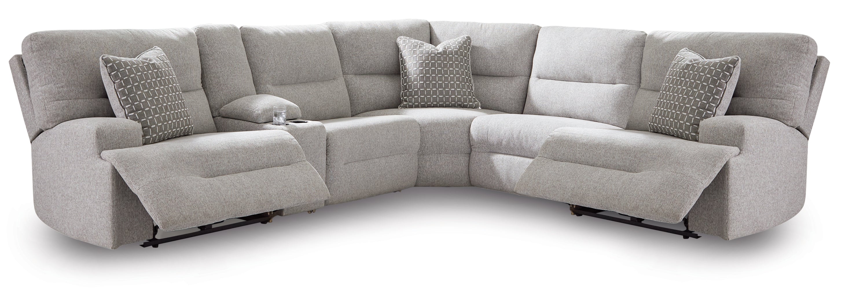 Furniture City Laplace - Ashley Furniture - Acklen Place Sectionals - 6-Piece Power Reclining Sectional - 93605S9