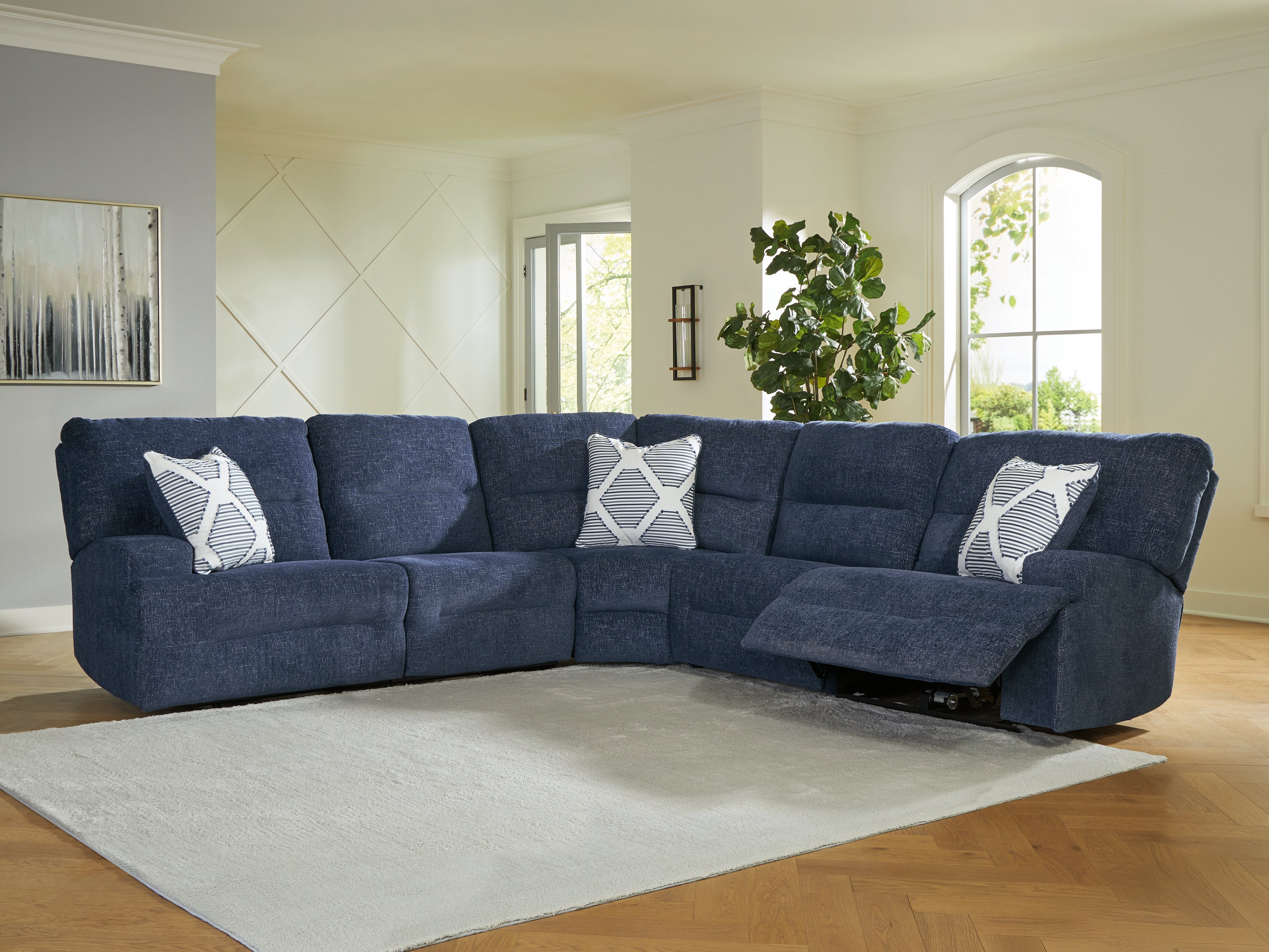 Furniture City Laplace - Ashley Furniture - Acklen Place Sectionals - 5-Piece Power Reclining Sectional - 93607S3