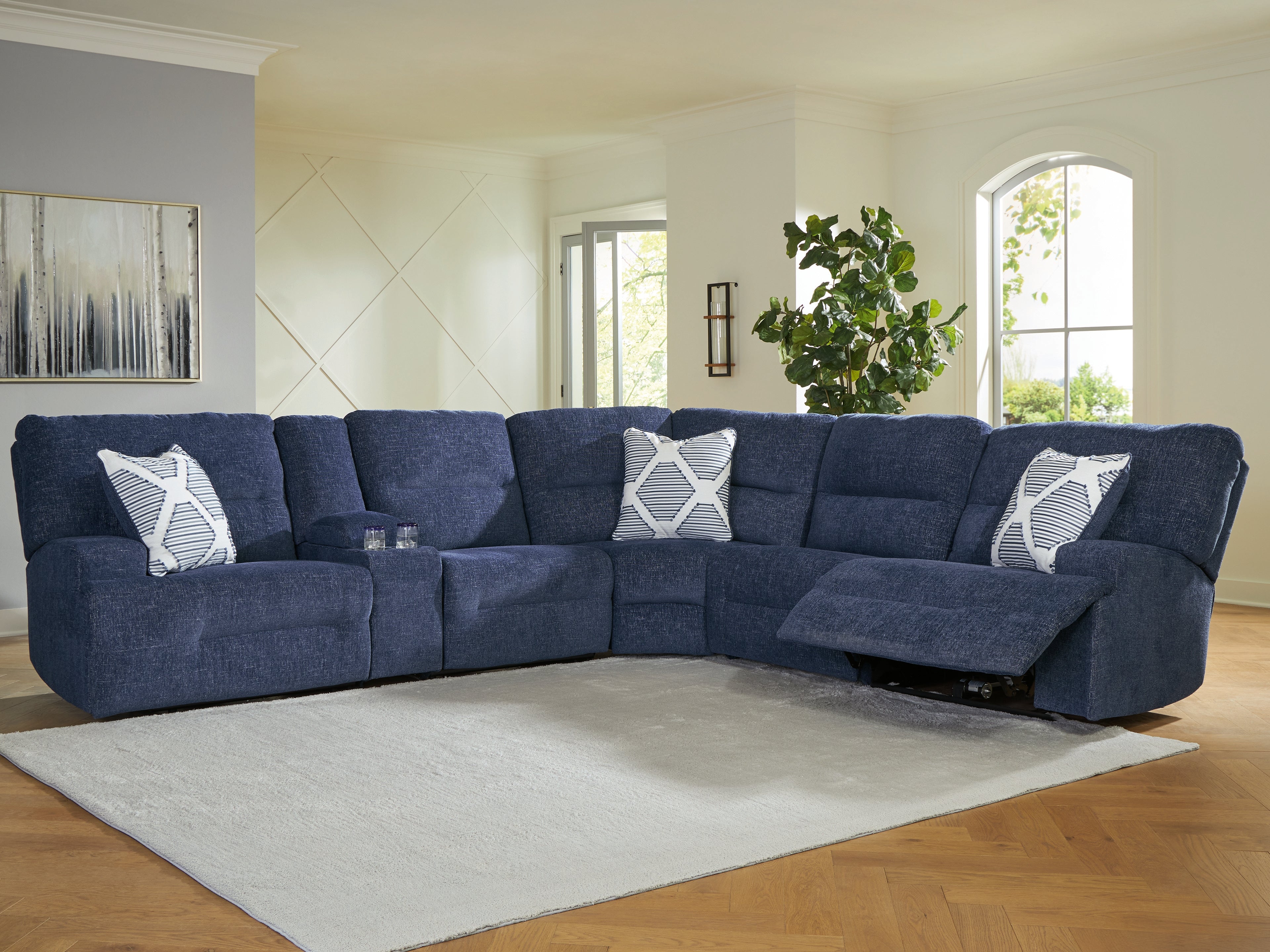 Furniture City Laplace - Ashley Furniture - Acklen Place Sectionals - 6-Piece Power Reclining Sectional - 93607S15