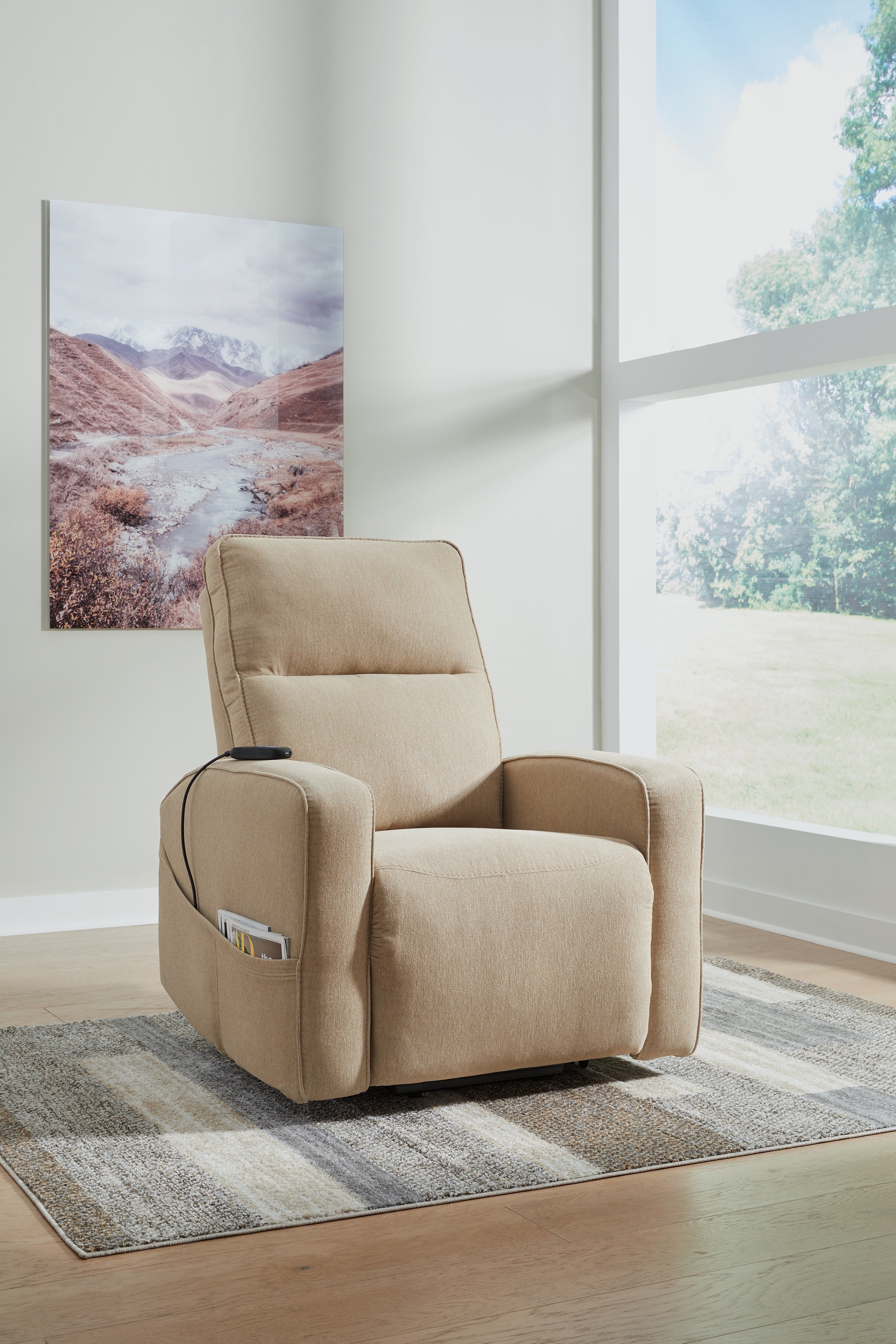 Furniture City Laplace - Ashley Furniture - Starganza Power Lift Recliner - Power Lift Recliner / Taupe - 9370312