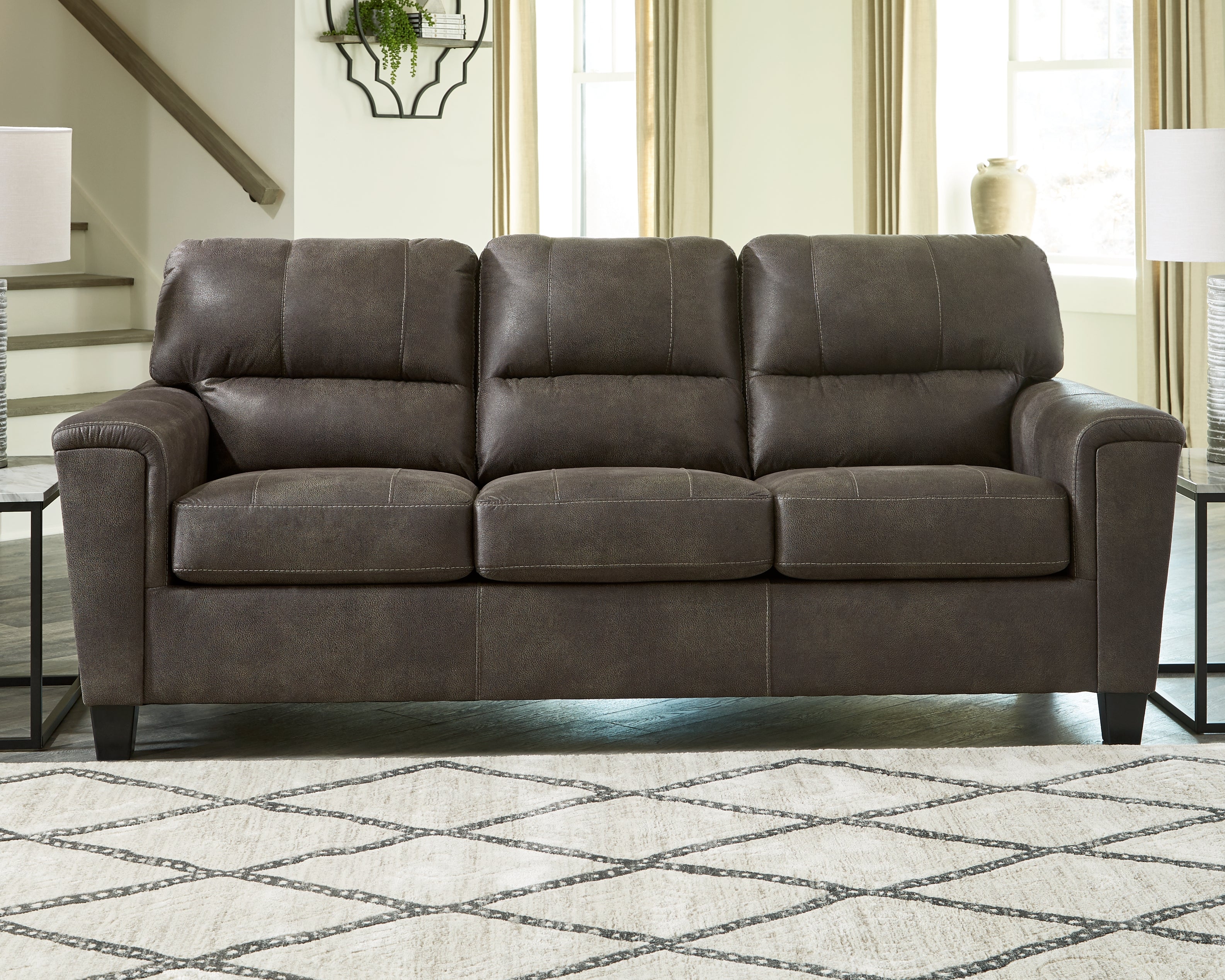 Furniture City Laplace - Ashley Furniture - NaviLiving Room - Queen Sofa Sleeper / Smoke - 9400239