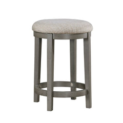 Auburndale - Counter Height Stool (Set of 2) - Dark Gray / Beige