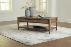 Roanhowe - Rectangular Cocktail Table - Brown