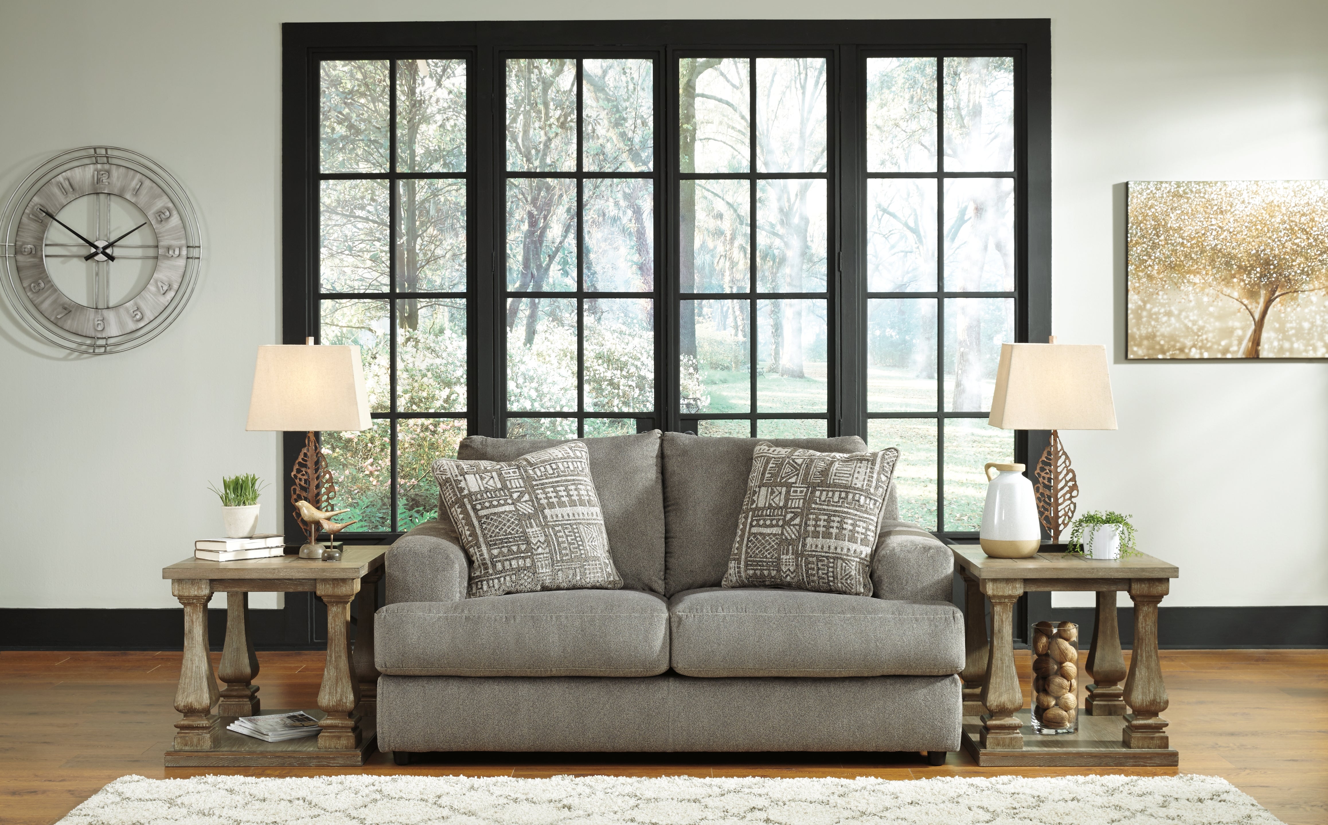 Furniture City Laplace - Ashley Furniture - SoletrenLiving Room - Loveseat / Ash - 9510335