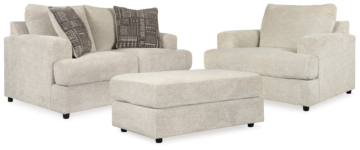 Furniture City Laplace - Ashley Furniture - Soletren Loveseat, Oversized Chair and Ottoman - Loveseat, Oversized Chair and Ottoman - 95104U14