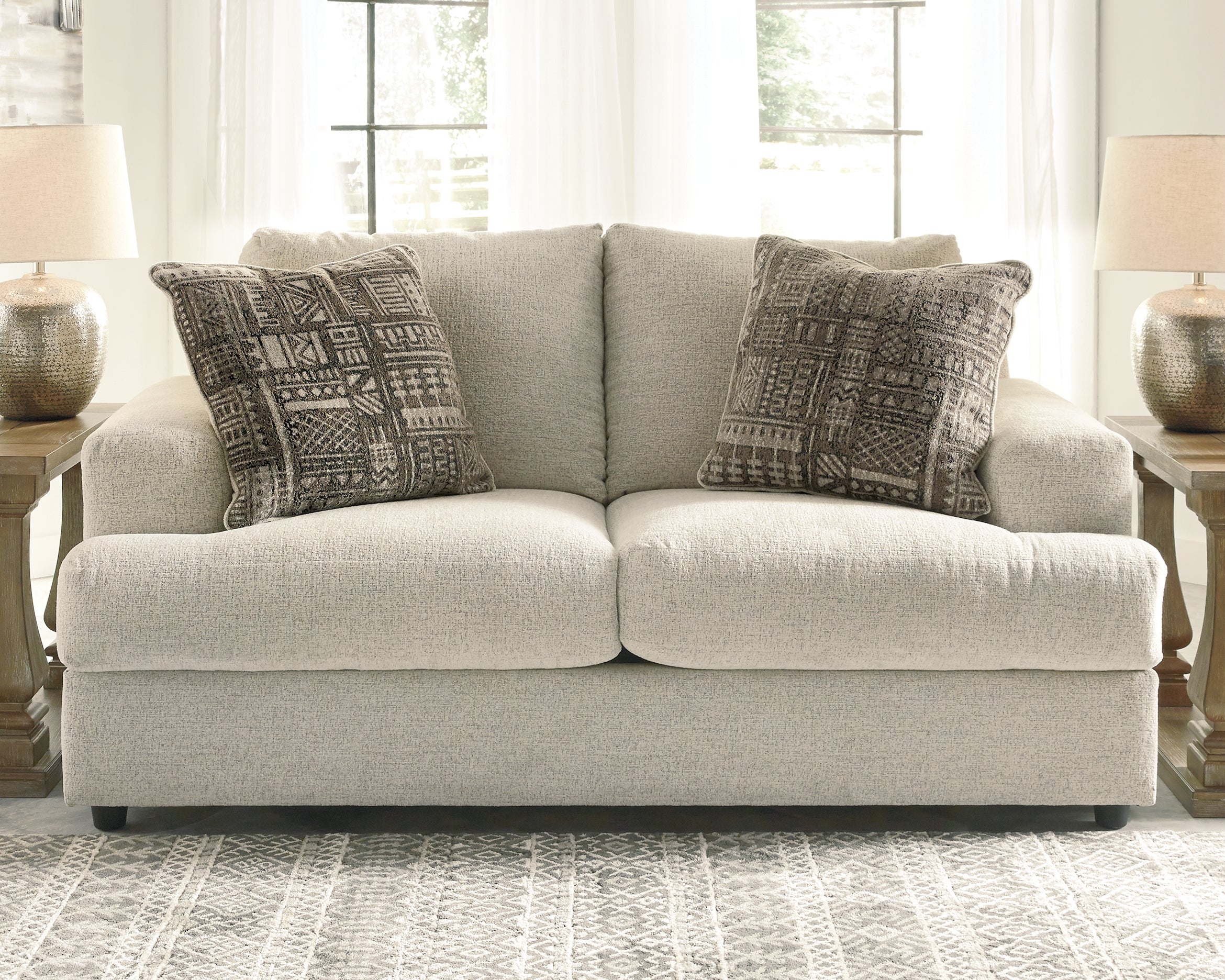 Furniture City Laplace - Ashley Furniture - SoletrenLiving Room - Loveseat / Ash - 9510435