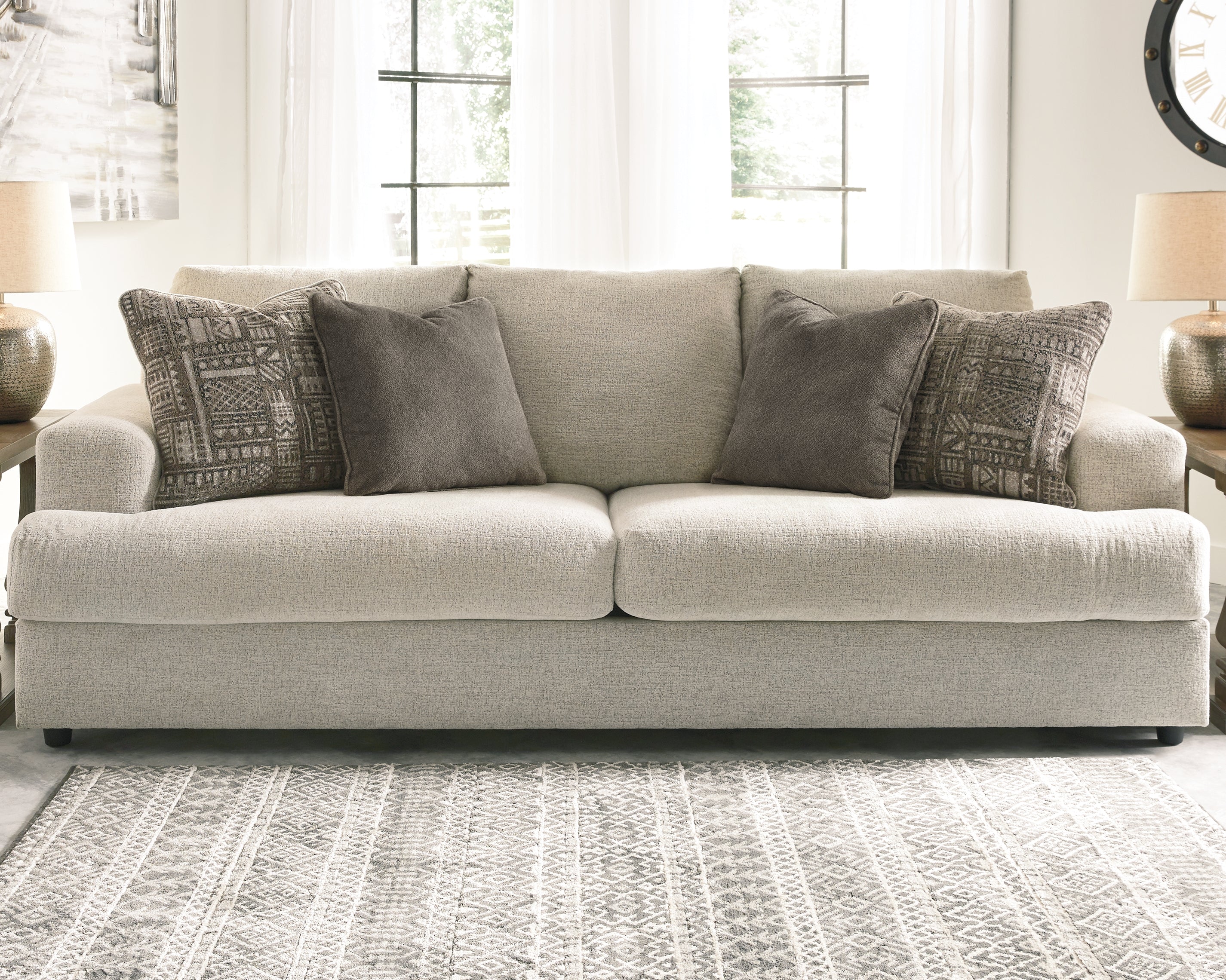 Furniture City Laplace - Ashley Furniture - SoletrenLiving Room - Loveseat / Ash - 9510438
