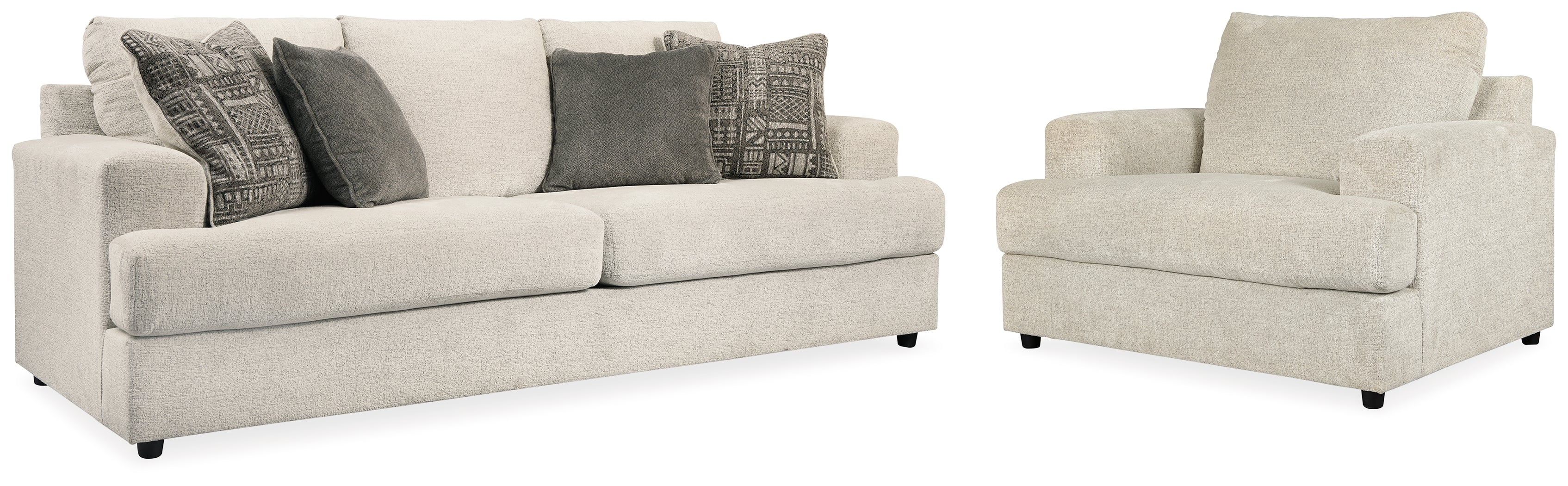 Furniture City Laplace - Ashley Furniture - Soletren Sofa and Oversized Chair - Sofa and Oversized Chair - 95104U8