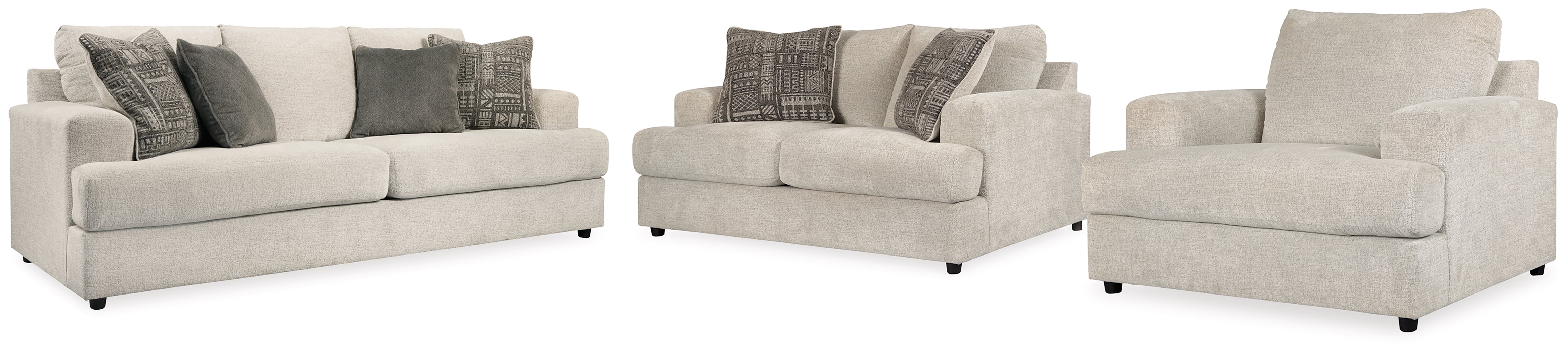 Furniture City Laplace - Ashley Furniture - Soletren Sofa, Loveseat and Oversized Chair - Sofa, Loveseat and Oversized Chair - 95104U9