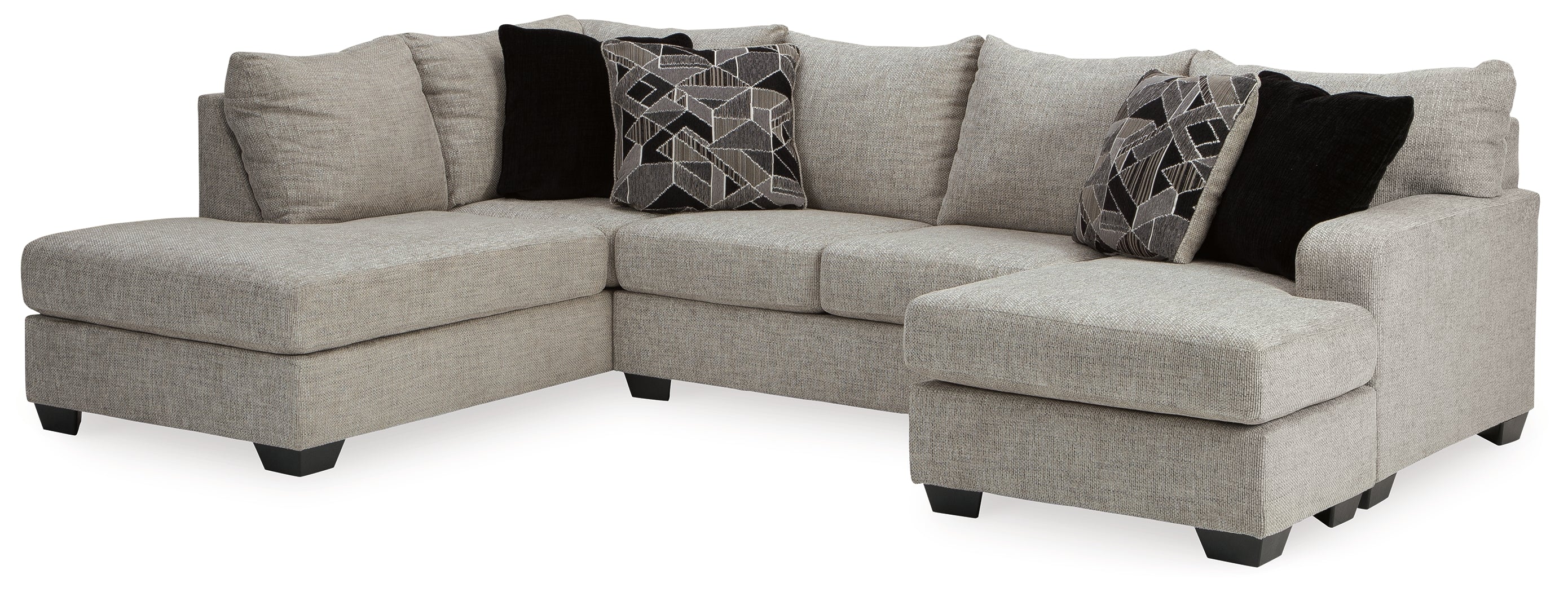 Furniture City Laplace - Ashley Furniture - Megginson Sectionals - RAF 2-Piece Sectional with Chaise / Storm - 96006S2
