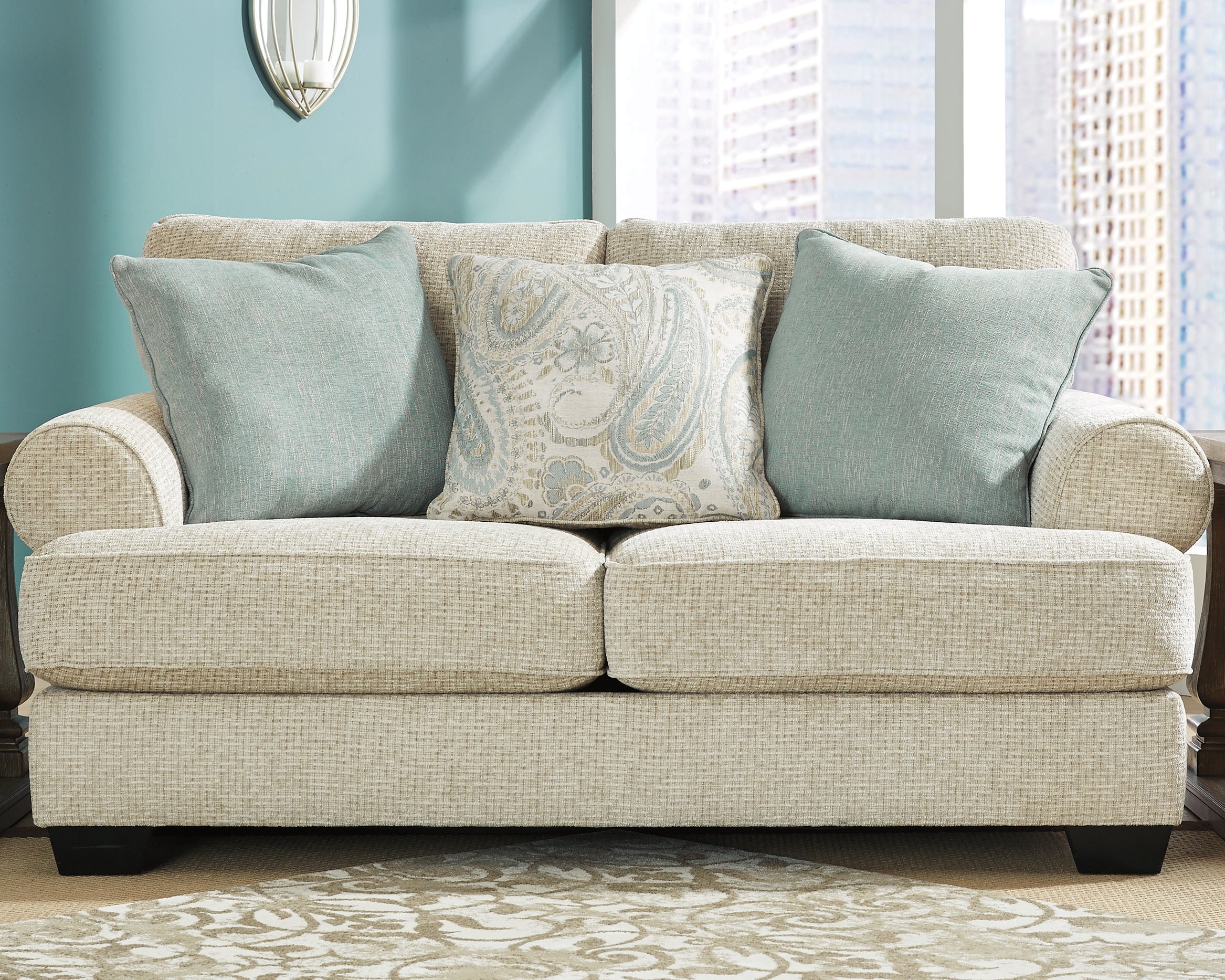 Furniture City Laplace - Ashley Furniture - MonaghanLiving Room - Loveseat / Sandstone - 9620535