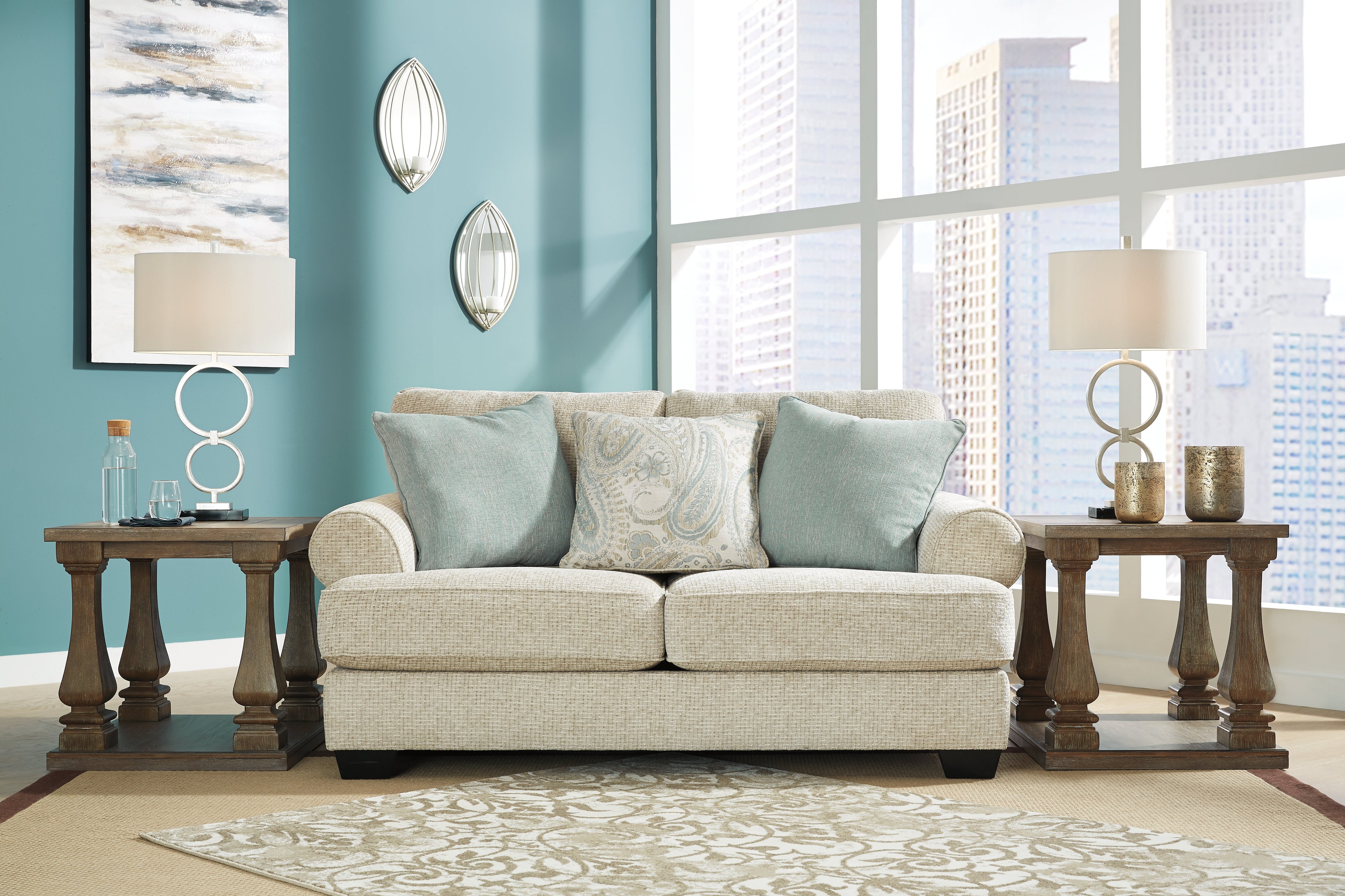 Furniture City Laplace - Ashley Furniture - MonaghanLiving Room - Loveseat / Sandstone - 9620535