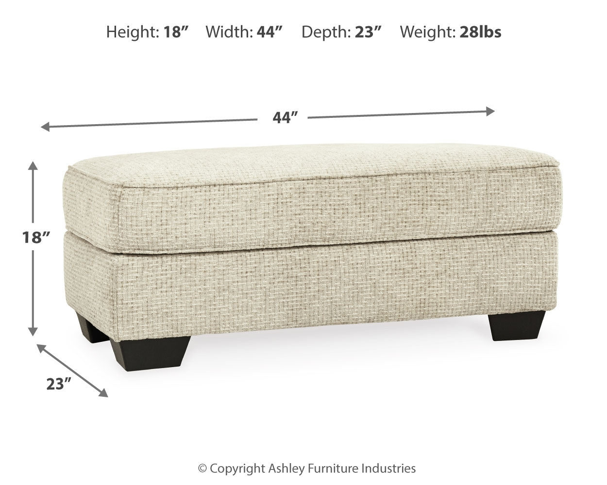 Furniture City Laplace - Ashley Furniture - MonaghanLiving Room - Ottoman / Sandstone - 9620514