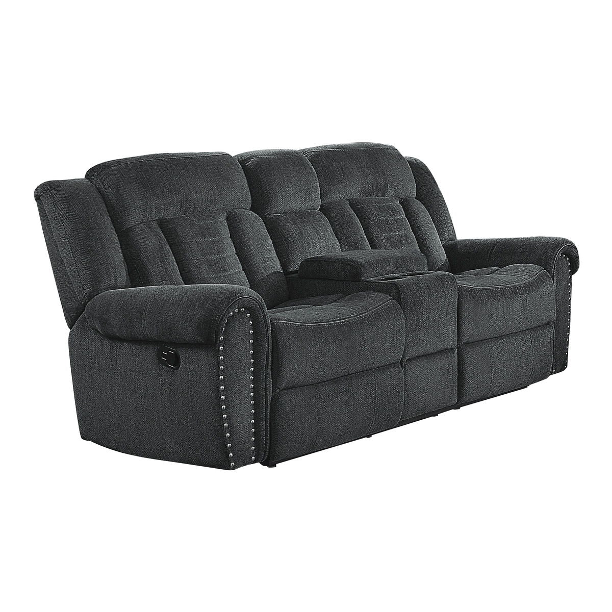 Nutmeg - Double Reclining Loveseat With Center Console
