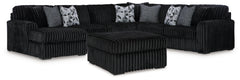 Furniture City Laplace - Ashley Furniture - Midnight-Madness 4-Piece Sectional and Ottoman - 4-Piece Sectional and Ottoman - 98103U6