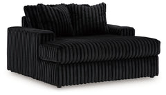 Midnight-Madness 2-Piece Sectional and Oversized Chaise