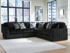Furniture City Laplace - Ashley Furniture - Midnight-Madness 5-Piece Sectional - RAF 5-Piece Sectional - 98103S26